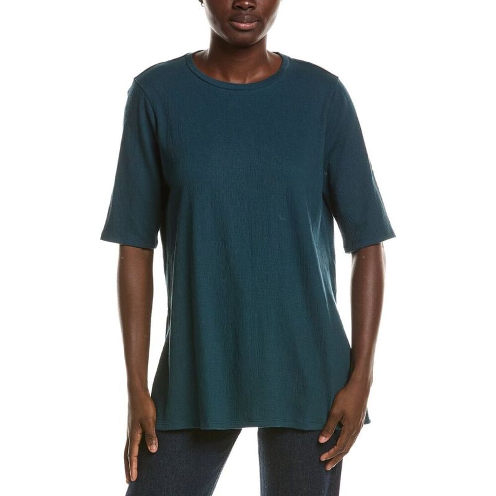 Eileen Fisher Womens Crewneck Tunic, Green